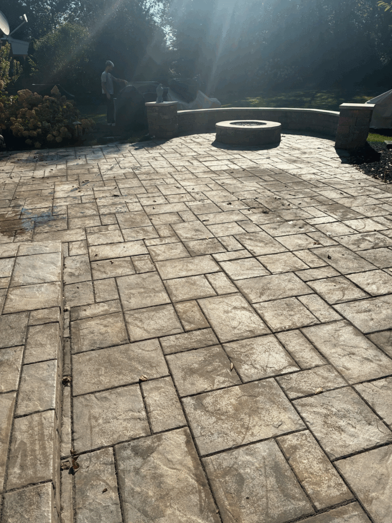 Stripping Failed Sealer from Pavers in Mason Ohio 45044